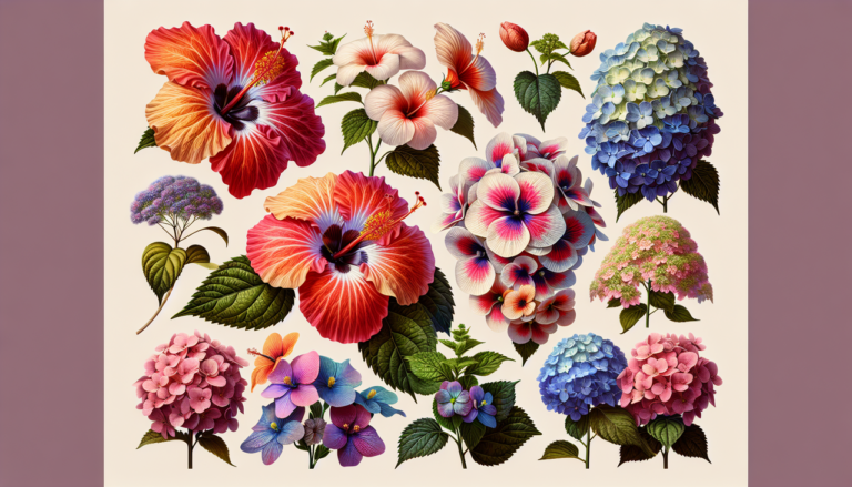 Fleurs en H : Hibiscus, hydrangea, hellebores.